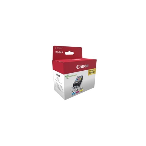 Canon - Komplet tinta CLI-521 (plava, žuta, ljubičasta), original Cijene