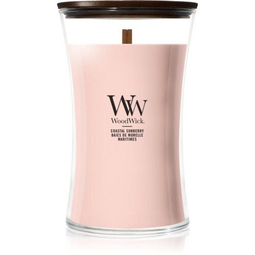 WoodWick Coastal Sunberry mirisna svijeća s drvenim fitiljem 610 g Slike