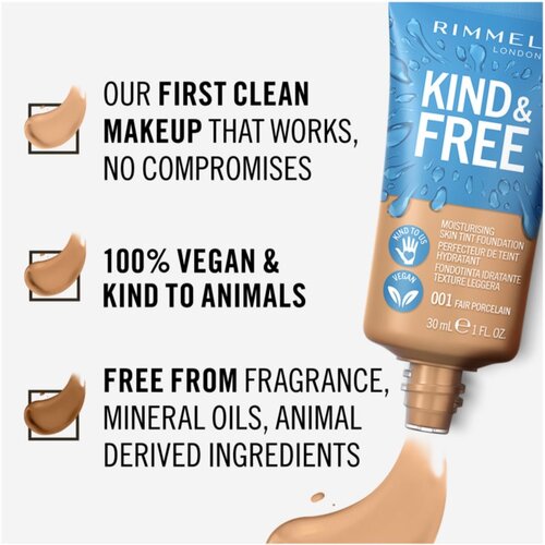 Rimmel London Kind &amp;amp; Free Moisturising Skin Tint blagi hidratantni make-up nijansa 510 Cinnamon 30 ml Slike