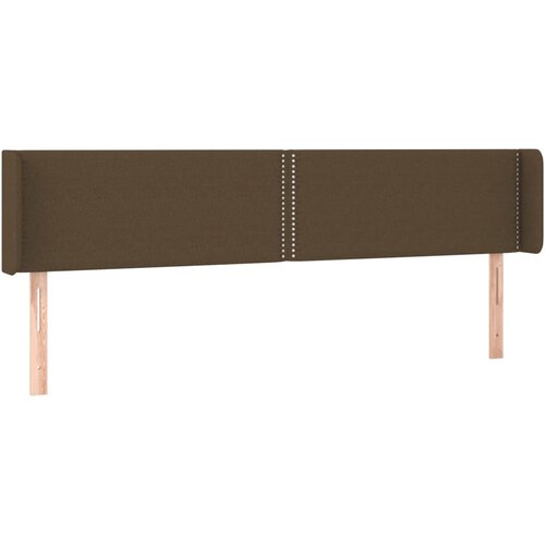 Maison Chic vzglavna omarica - nočna omarica - posteljna omarica z ušesi temno rjavo 203x16x78/88 cm blago, (21711916) Cene