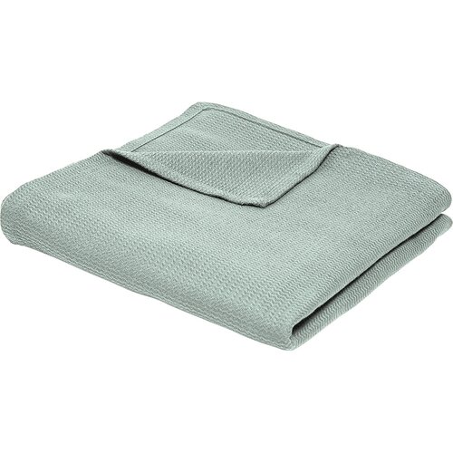 Today Jet&amp;eacute; de Lit Nid d&amp;#039;Abeille 150/200 Coton Essential Celadon Zelena Slike