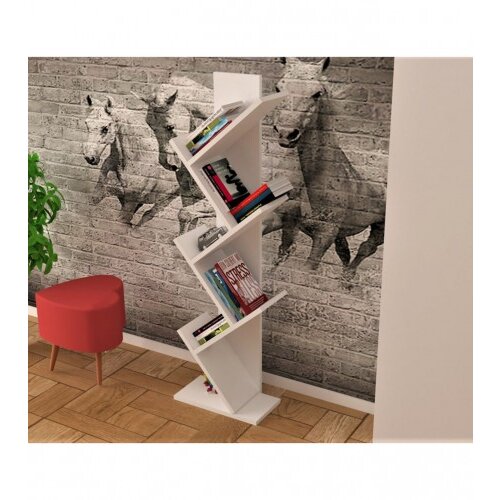 Master Polica za knjige 40x20x133cm bijela 1021 Slike