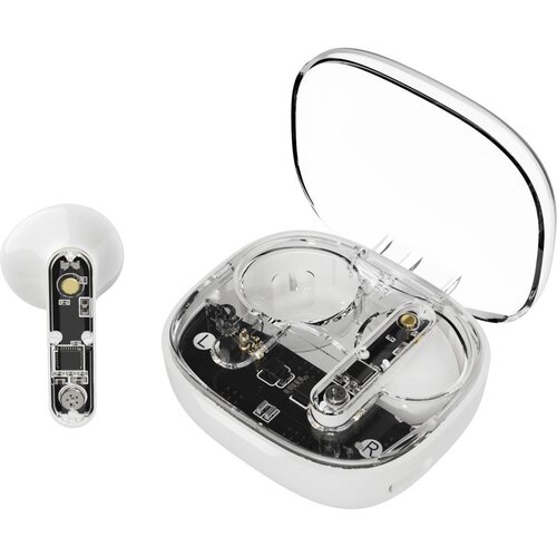 Streetz slu&amp;scaron;alice bluetooth TWS, prozorne BELE Slike