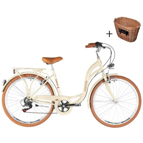  BICIKL KENZEL BELLISSIMA ROYAL 28" gradski bicikl - Bež - 28" Cijene