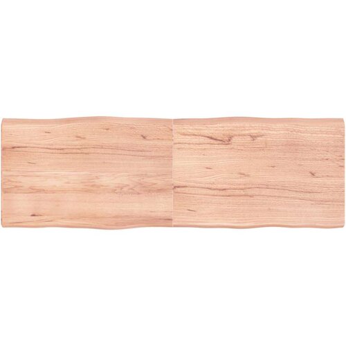 Stolna Mizna plo&amp;scaron;ča svetlo rjava 180x60x6 cm obdelana trdna hrastovina, (20817899) Slike