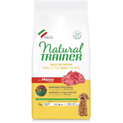 Natural trainer Adult Small & Toy s govedinom - 2 x 7 kg Cene