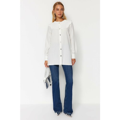 Trendyol Shirt - White - Regular fit Cene