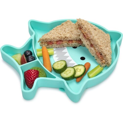 Melii Silicone Suction Plate tanjur s vakuumskim držačem Shark 1 kom Slike