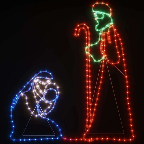  Božićne figure Marije i Josipa s 264 LED žarulje 40x55-38x100cm Slike