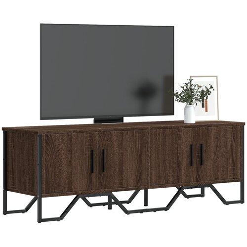 TV ormarić smeđa boja hrasta 122 x 34 x 41 cm konstruirano drvo Cene