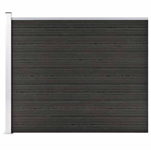 vidaXL ograjni panel wpc 175x146 cm siv Cene
