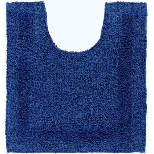HOMESCAPES preproga contour wc iz bombaža, 50 x 55 cm - modra mornarsko modra, (5000161242) Cene