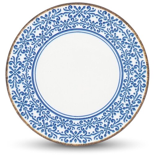 BonBistro Bel/moder porcelanast krožnik &amp;oslash; 25 cm Azul &amp;ndash; Slike