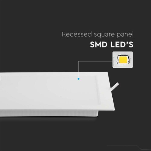  led ugradna svetiljka 6W/230V 12x12 cm 4000K bela Slike
