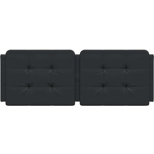 VidaXL Jastuk za uzglavlje crni 137 cm od umjetne kože Slike