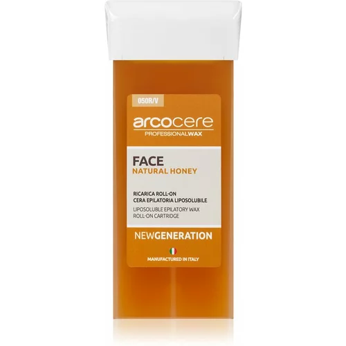 Arcocere Professional Wax Face Natural Honey epilacijski vosek za obraz nadomestno polnilo 100 ml
