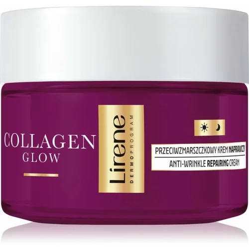 Lirene Collagen Glow 70+ krema za regeneraciju i protiv bora za njegu kože i održavanje njezine prirodne hidratacije 50 ml