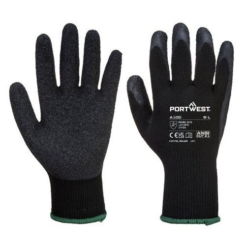 PORTWEST Rukavice A100 Grip latex/ crna Cene