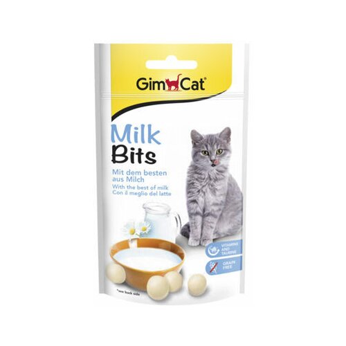 Gimborn gimcat milkbits poslastica za mačke - mleko 40g Slike