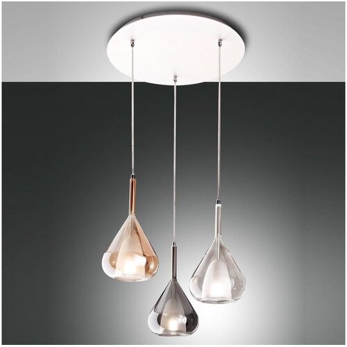 Fabas Luce 3481-47-297 - Luster na sajli LILA 3xE27/40W/230V zlatna/siva/prozirna Cene