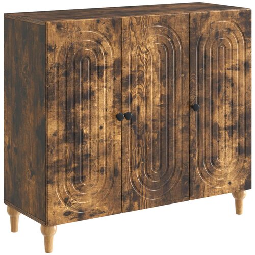 vidaXL Strani &scaron;al Dimljen hrast 89 x 34,5 x 80 cm Inženirski les, (5000217855) Cene