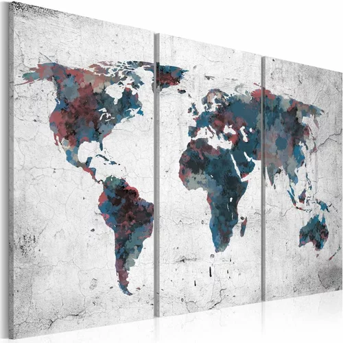  Slika - Undiscovered continents - triptych 90x60