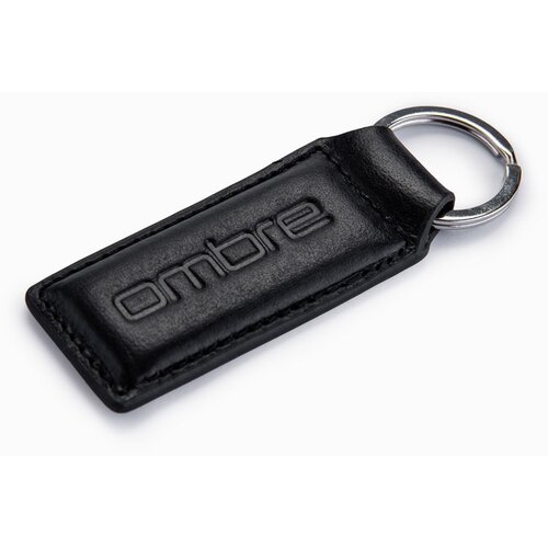 Ombre men's key ring with snap hook - black Cene