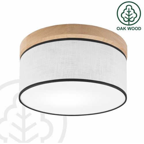  Brilagi - LED plafonjera BELLADONNA 1xE27/15W/230V &amp;Oslash; 30 cm bela/hrast Slike