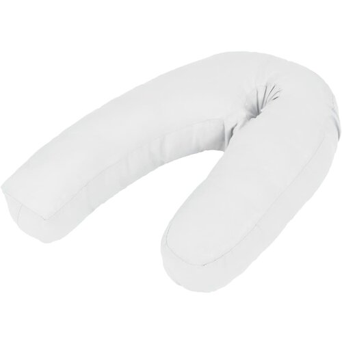 vidaXL Jastuk za trudnice u obliku slova J 54 x (36 - 43) cm bijeli Cijene