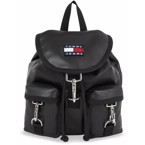 Tommy Jeans Nahrbtnik Tjw Heritage Flap Backpack AW0AW15435 Black BDS