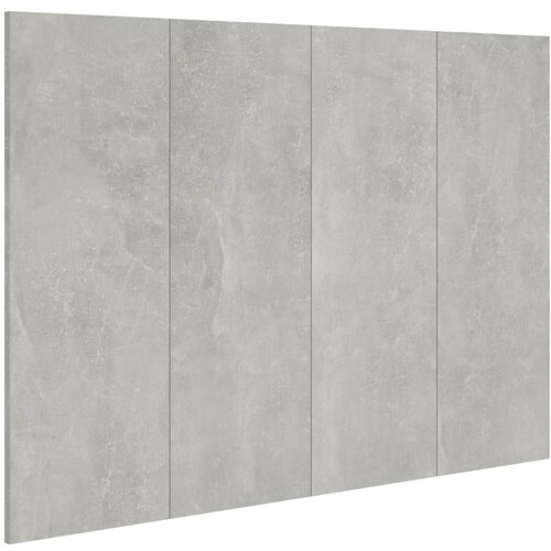 Maison Chic Posteljno vzglavje - Vzglavna omarica - Nočna omarica betonsko sive 120x1,5x80 cm konstruiran les, (21706783) Slike