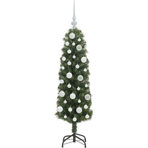 VidaXL Umjetno božićno drvce Zelena 120 cm PVC i čelik i plastika Slike