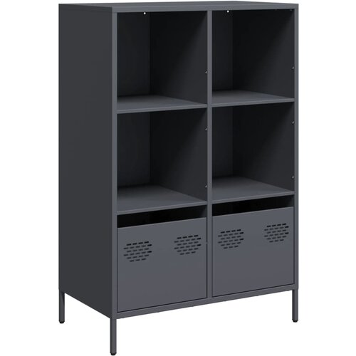 Maison Chic Visoka omara - Komoda - Predalnik antracit 68x39x103,5 cm jeklo, (21716609) Slike