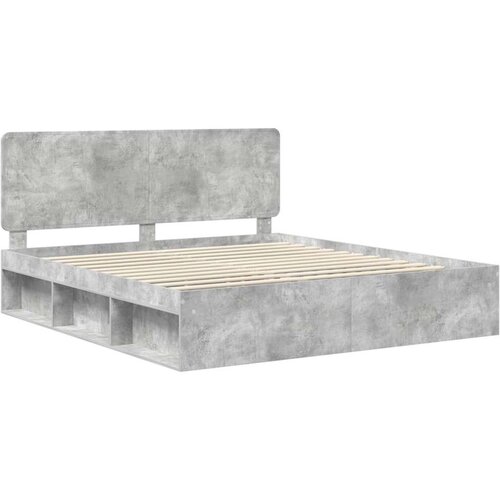  Okvir za krevet Beton 180 x 200 cm Čvrsto borovo drvo Slike