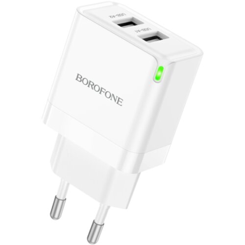  USB punjač BOROFONE BN15 Strong dual-port 2xUSB, white Cene