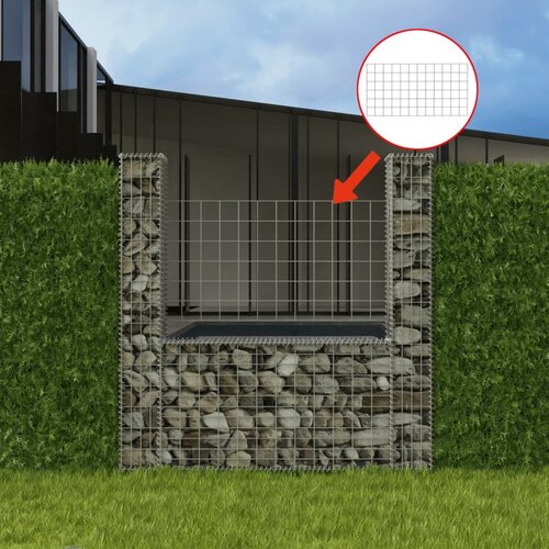 vidaXL Gabionska košara U-oblika od pocinčanog čelika 160 x 20 x 150 cm Cijene