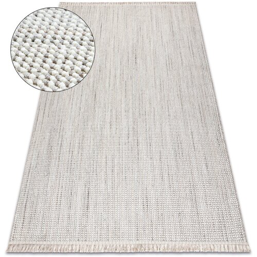 RugsX Preproge Preproga NANO EO78B Melange, petlja, ravno tkana 200x290 cm Bela Cene