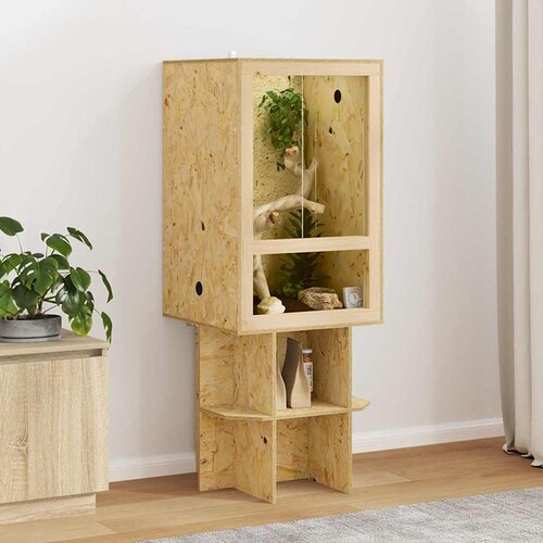 vidaXL Terarij Rjava 50 x 50 x 130 cm OSB Cene