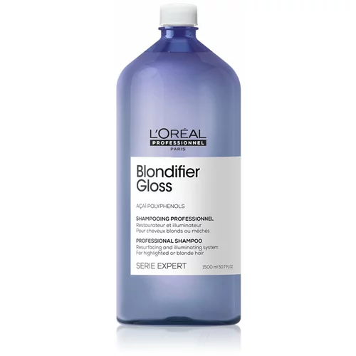 L´Oréal Paris Serie Expert Blondifier regenerirajući šampon za poljepšanje kose za posvijetljenu, hladno plavu kosu s pramenovima 1500 ml