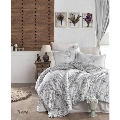  tuluna v1 greywhite satin super king quilt cover set (eu) (it) Cene