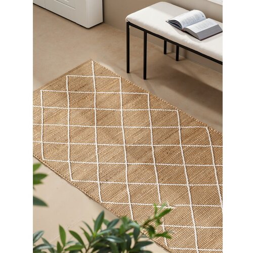 Hanse Home Ročno tkan tekač iz jute v naravni barvi 80x200 cm Kunu &amp;ndash; Slike
