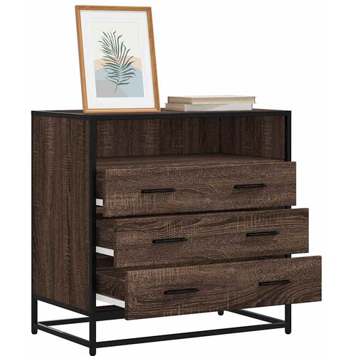 VidaXL Ormar s ladicama smeđi hrast 70x41x70 cm izrađeno drvo Slike