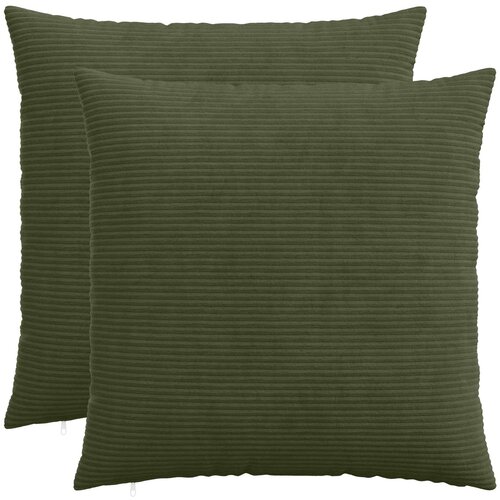  Presvlaka za jastuk 2 pcs HEERLEN Zelena 55 x 55 cm Kord Cene