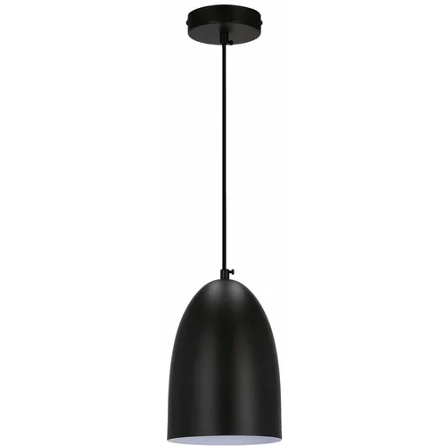 Candellux Lighting Črna viseča svetilka s kovinskim senčnikom ø 14 cm Icaro - Candellux Lighting
