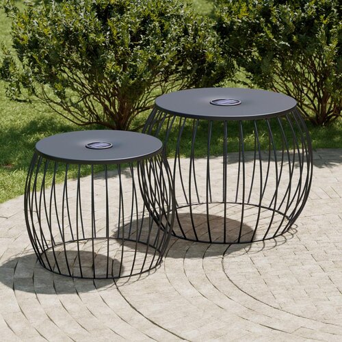 Modern Living Set Vrtnih Mizic Ava, Črna, 2-Delno Cene