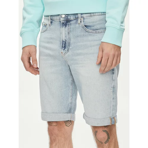 Calvin Klein Jeans Jeans kratke hlače J30J324871 Modra Slim Fit