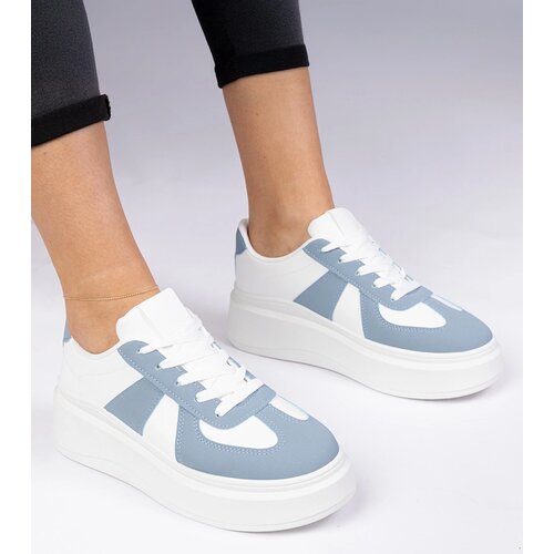 Gemre Blue platform sneakers Mishel Slike
