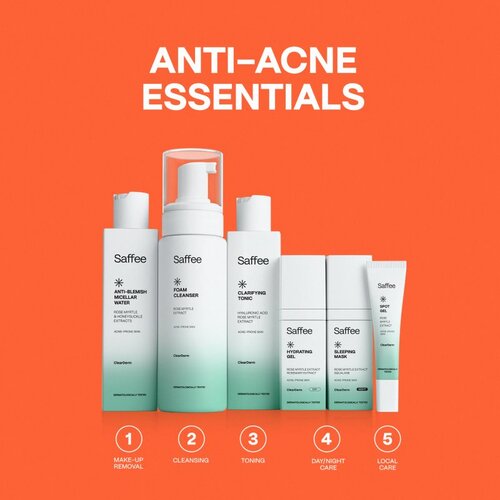 Saffee ClearDerm Day &amp;amp; Night Care Set set za problematično lice Slike