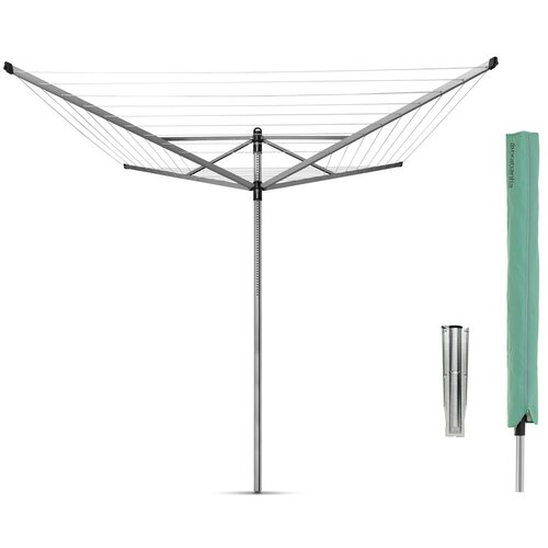 Brabantia Vrtno stojalo za sušenje perila v srebrni barvi 60 m Lift-O-Matic – Cene