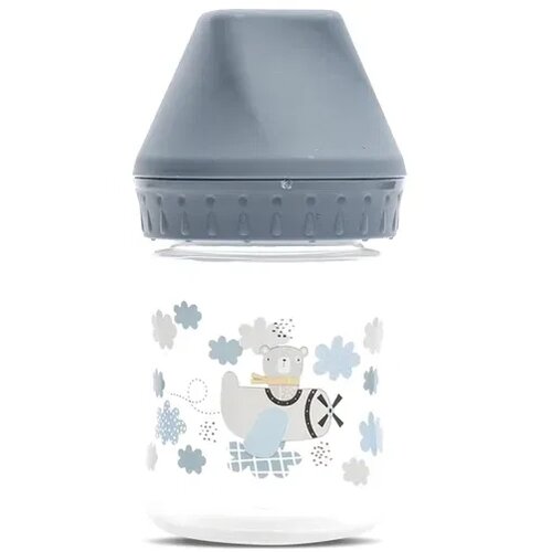 Lorelli FLASICA WIDE NECK MY FRIEND (125ml) - CAMEO BLUE (10200850004) Slike